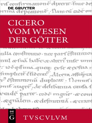 cover image of Vom Wesen der Götter / De natura deorum